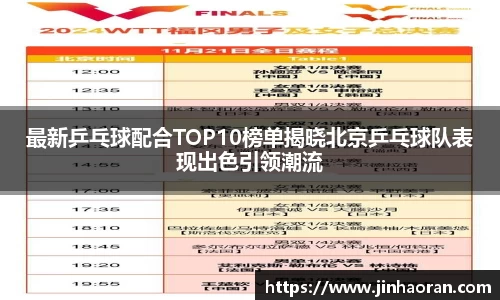 最新乒乓球配合TOP10榜单揭晓北京乒乓球队表现出色引领潮流